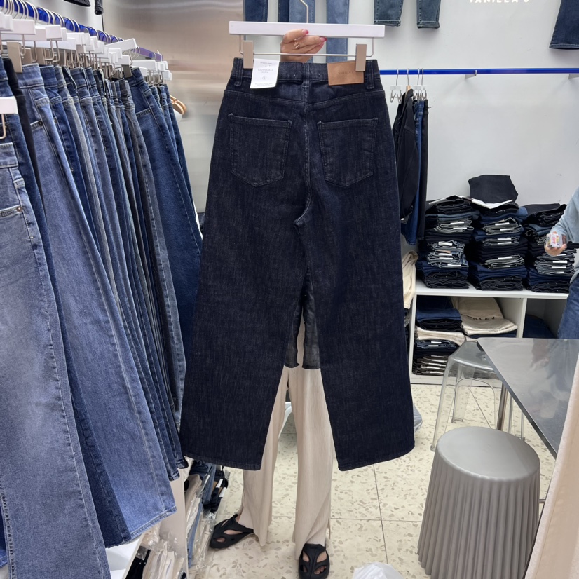 VANILLA J韓國直郵東大門代購女裝新品休閑職業人氣牛仔褲VANILLA J牛仔褲
