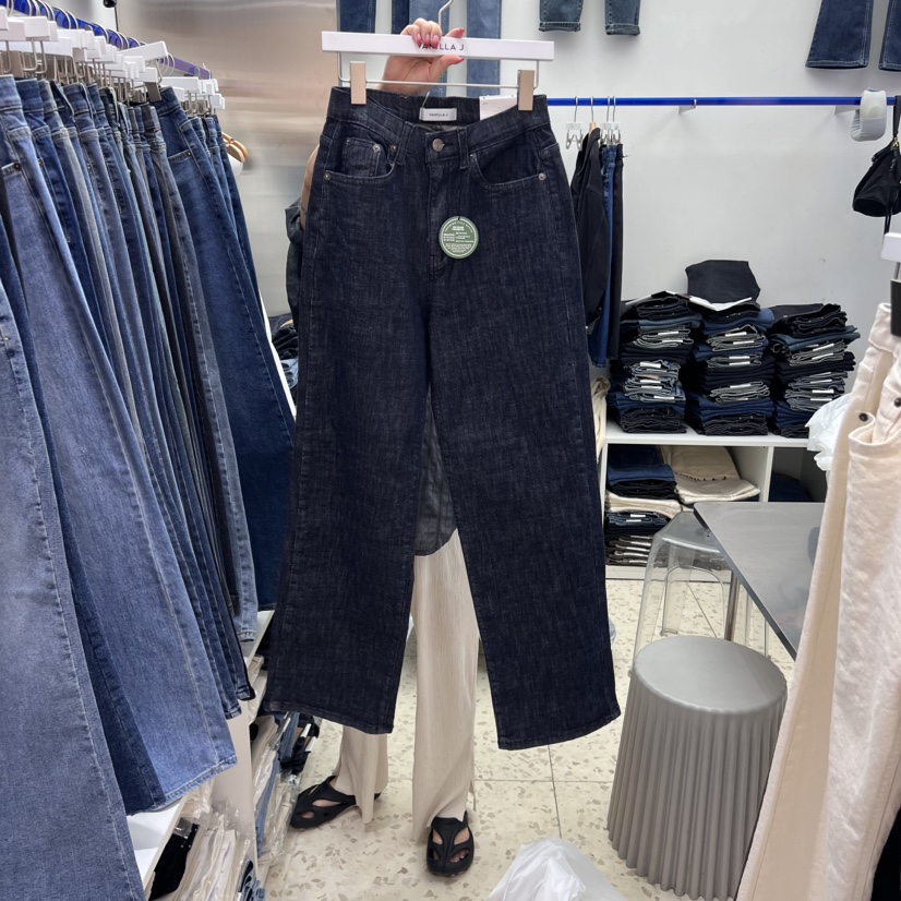 VANILLA J韓國直郵東大門代購女裝新品休閑職業人氣牛仔褲VANILLA J牛仔褲