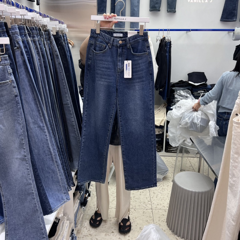 VANILLA J韓國直郵東大門代購女裝新品休閑職業人氣牛仔褲VANILLA J牛仔褲圖色2