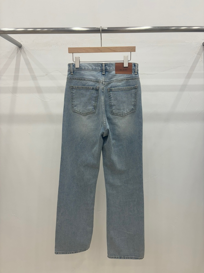 BLANC-A韓國直郵女裝新品真品職業時尚休閑熱賣推薦牛仔褲BLANC-A牛仔褲