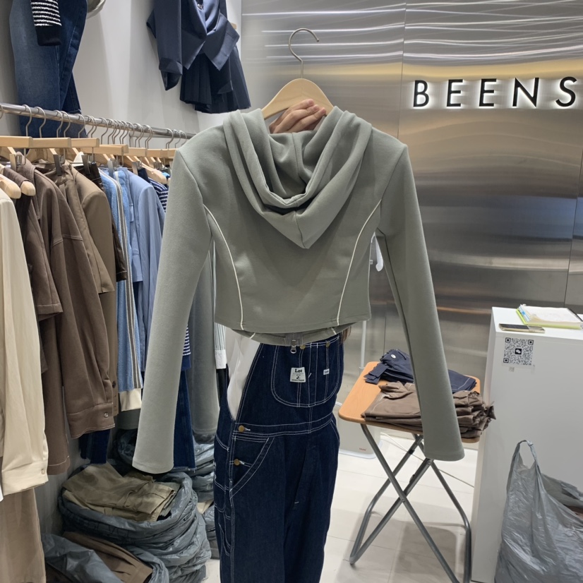 BEENS韓國直郵東大門實拍女裝新款真品時尚休閑熱賣職業衛衣BEENS衛衣