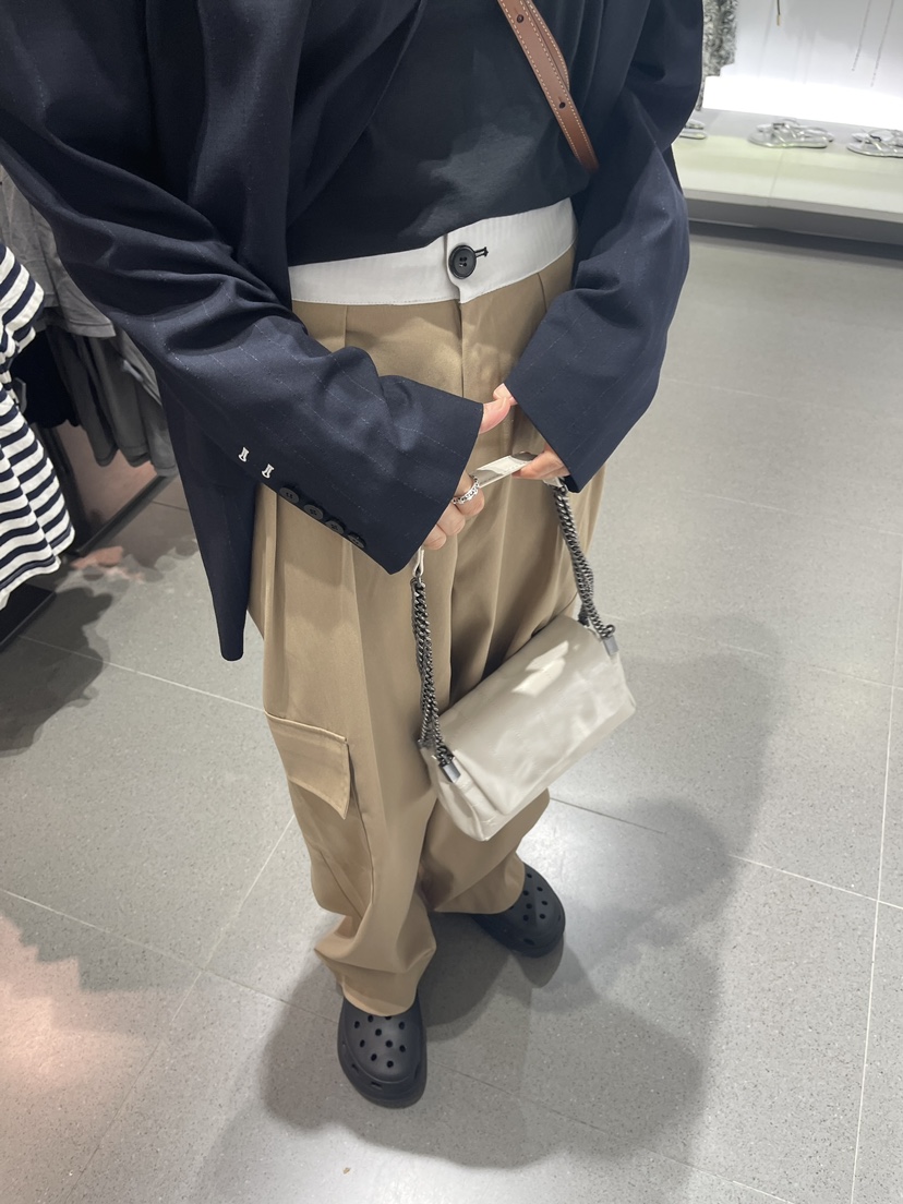 CRACKERS直郵韓國代購女裝新款時尚職業熱賣人氣24秋冬休閑褲CRACKERS休閑褲