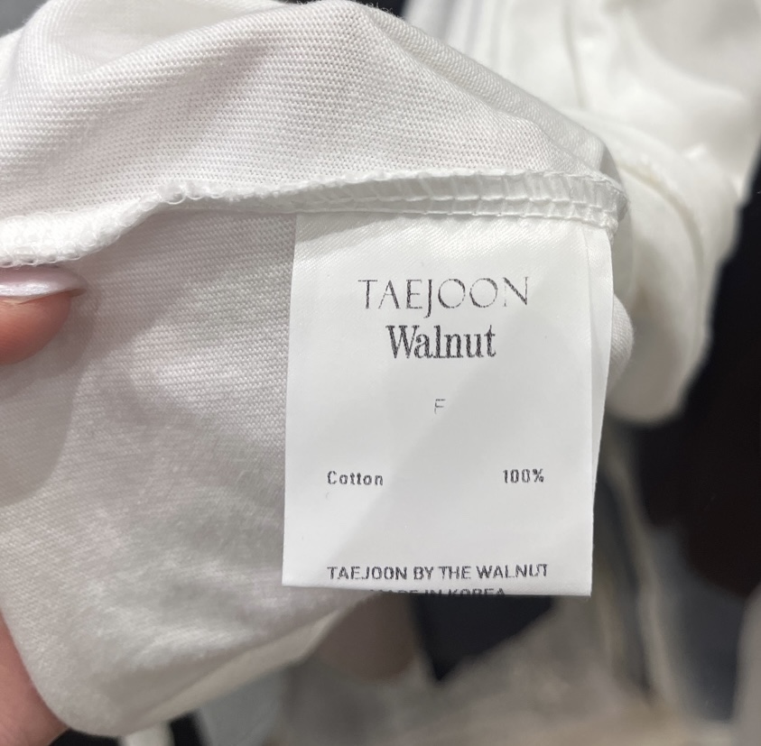 TAE JOON/WALNUT韓國直郵東大門代購女裝新品職業長袖T恤TAE JOON/WALNUT長袖T恤