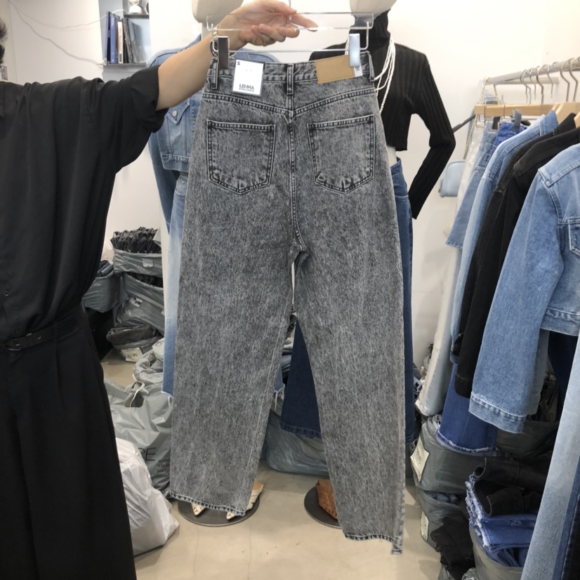 LEHNA直郵韓國代購女裝新款推薦24秋冬休閑時尚熱賣牛仔褲LEHNA牛仔褲