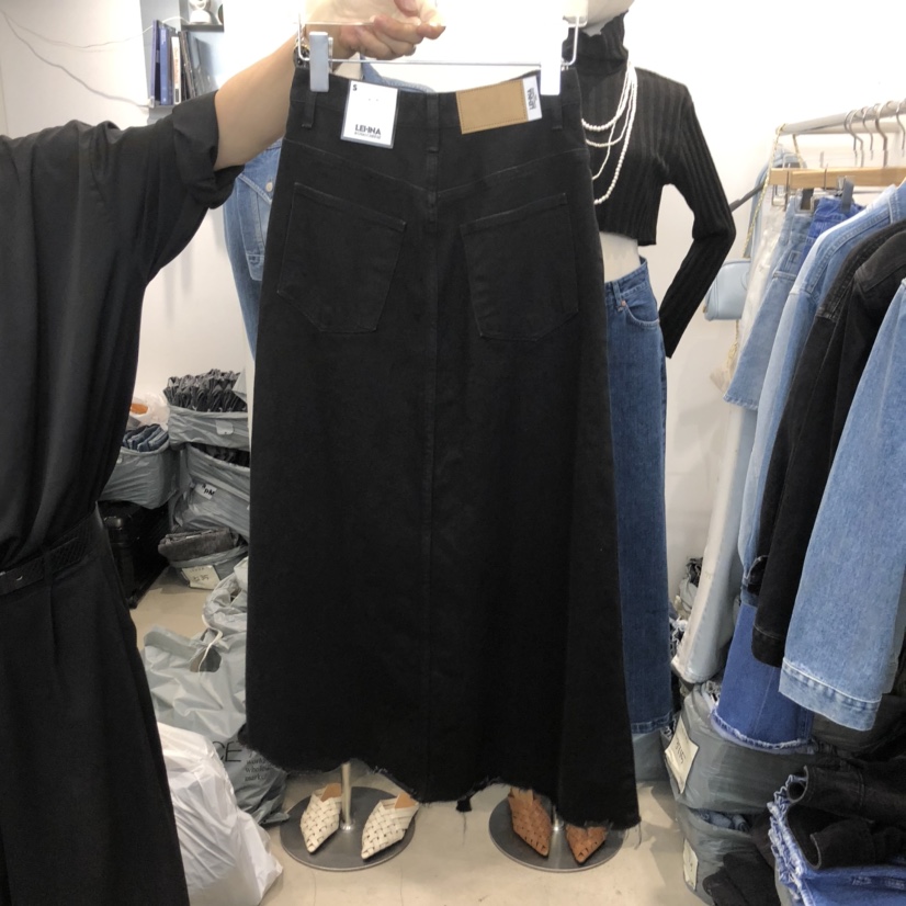 LEHNA韓國直郵東大門實拍女裝新品真品人氣熱賣24秋冬牛仔褲LEHNA牛仔褲