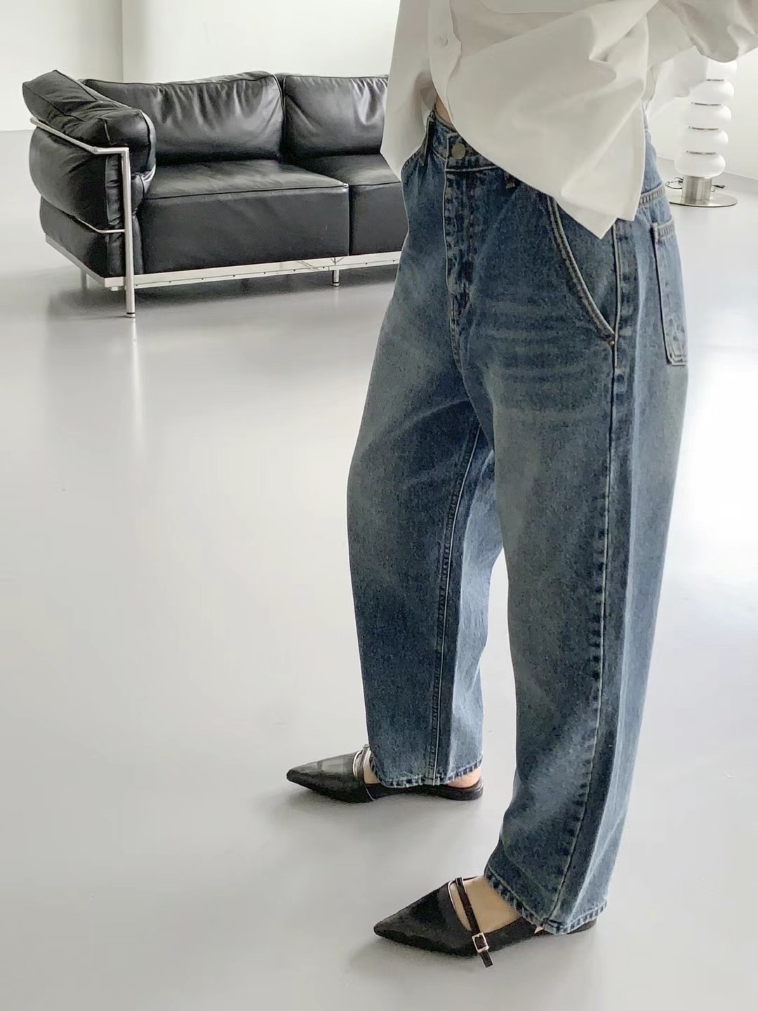 BLUE GIRL韓國直郵東大門實拍女裝新品真品24秋冬牛仔褲BLUE GIRL牛仔褲