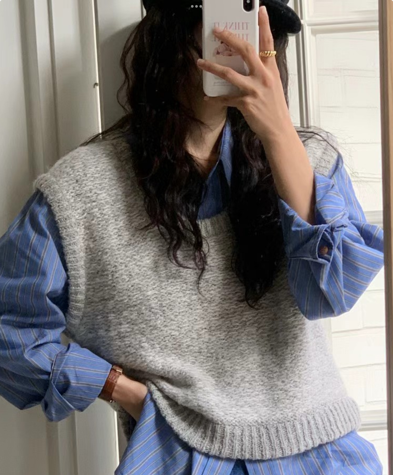 CALLMYNAME韓國直郵東大門實拍女裝新款人氣推薦時尚吊帶背心Call my name吊帶/背心圖色3