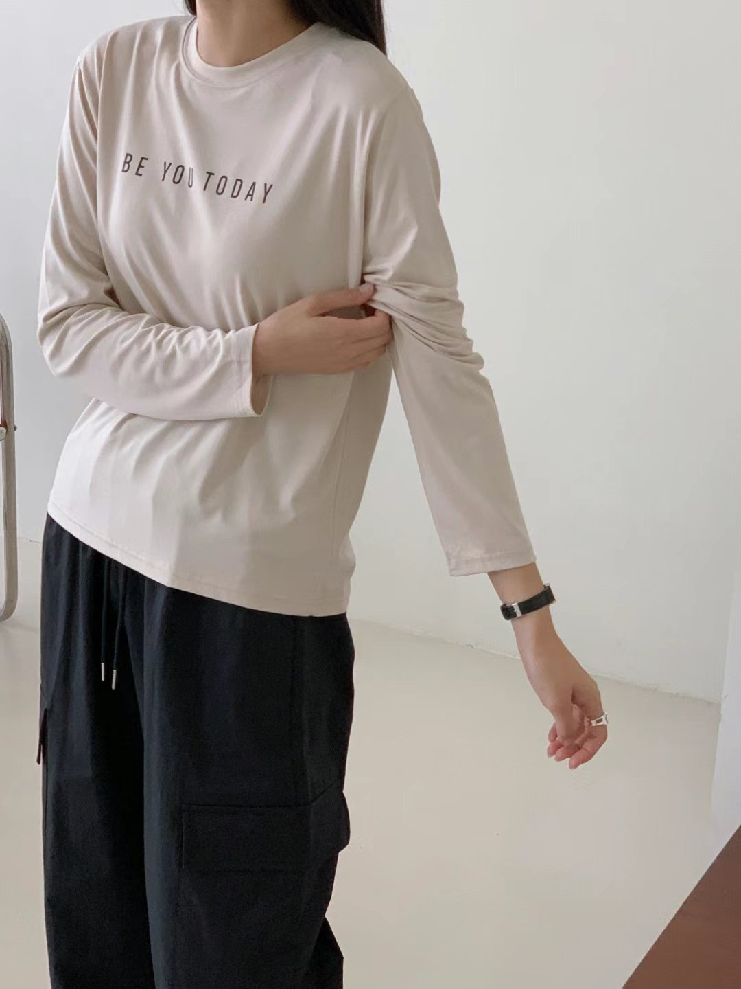 DOT BASIC韓國直郵東大門代購女裝新品人氣時尚休閑長袖T恤DOT BASIC長袖T恤