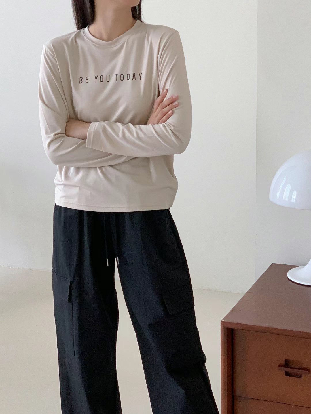 DOT BASIC韓國直郵東大門代購女裝新品人氣時尚休閑長袖T恤DOT BASIC長袖T恤圖色3