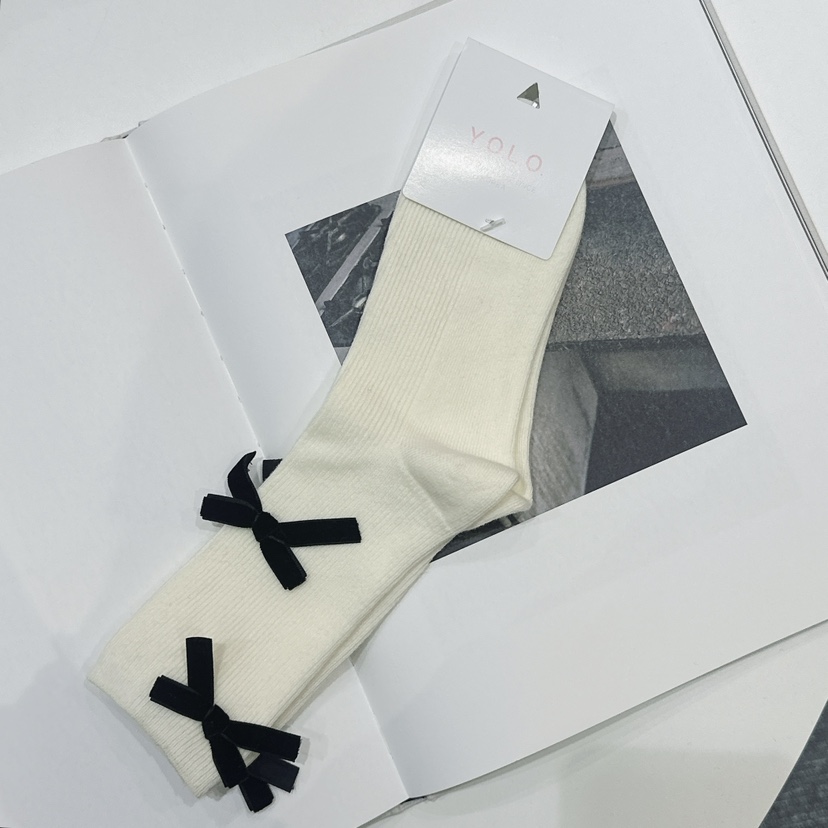 YOLO直郵韓國代購女裝新款24秋冬推薦職業休閑人氣時尚襪子YOLO襪子圖色2