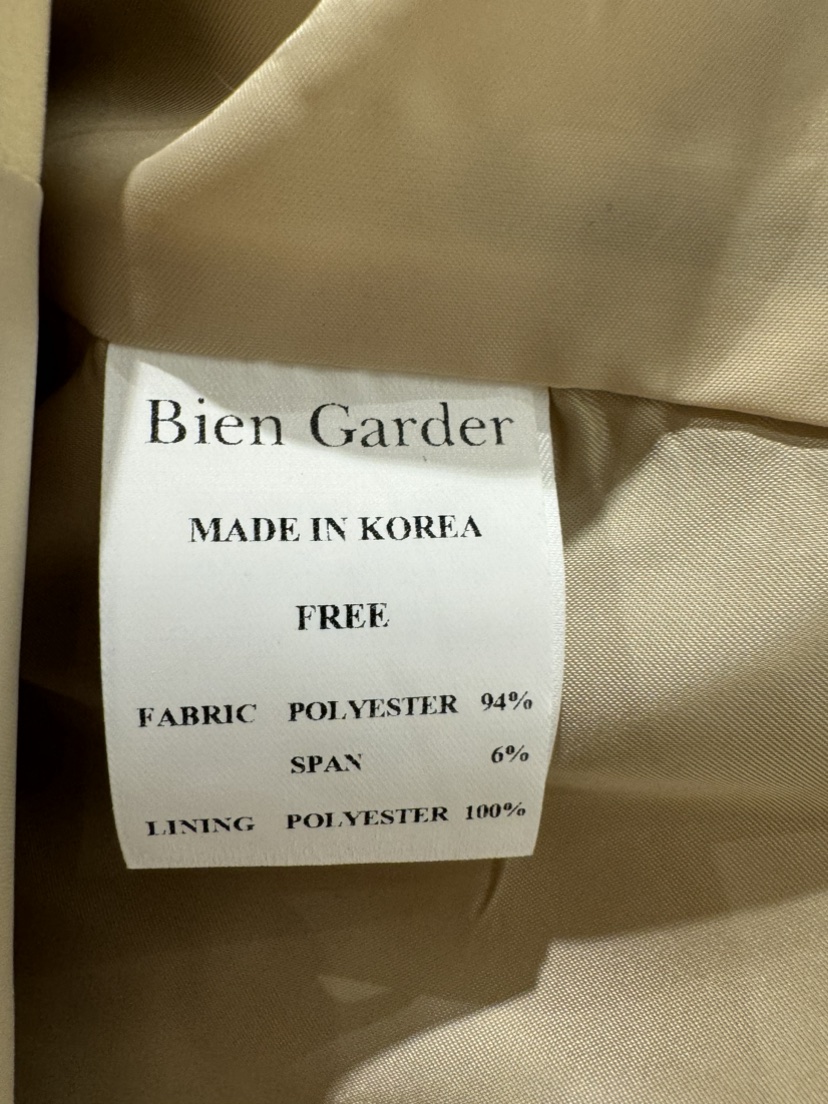 BIEN GARDER韓國直郵東大門代購女裝新品休閑24秋冬馬甲BIEN GARDER馬甲