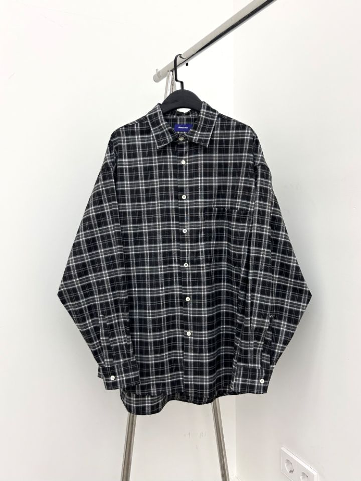 HESTORY韓國直郵女裝新款真品休閑時尚襯衫蕾絲衫男女同款格紋HESTORY襯衫/蕾絲衫圖色3