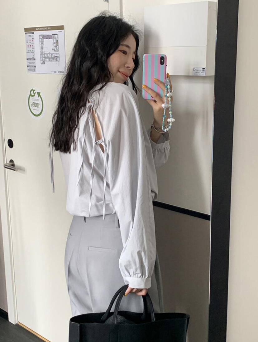 BONHEUR直郵韓國代購女裝新款推薦人氣24秋冬職業襯衫蕾絲衫BONHEUR-2件起襯衫/蕾絲衫