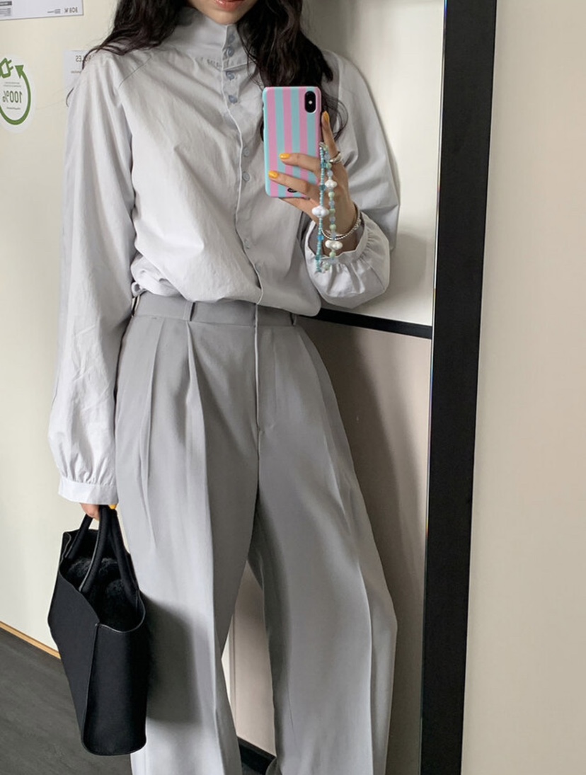 BONHEUR直郵韓國代購女裝新款推薦人氣24秋冬職業襯衫蕾絲衫BONHEUR-2件起襯衫/蕾絲衫
