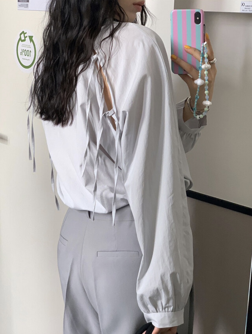 BONHEUR直郵韓國代購女裝新款推薦人氣24秋冬職業襯衫蕾絲衫BONHEUR-2件起襯衫/蕾絲衫