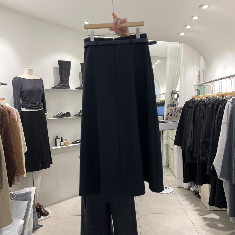 cornerbloom/3rooms直郵韓國代購女裝新品職業長裙含腰帶THE SUIT BAR長裙