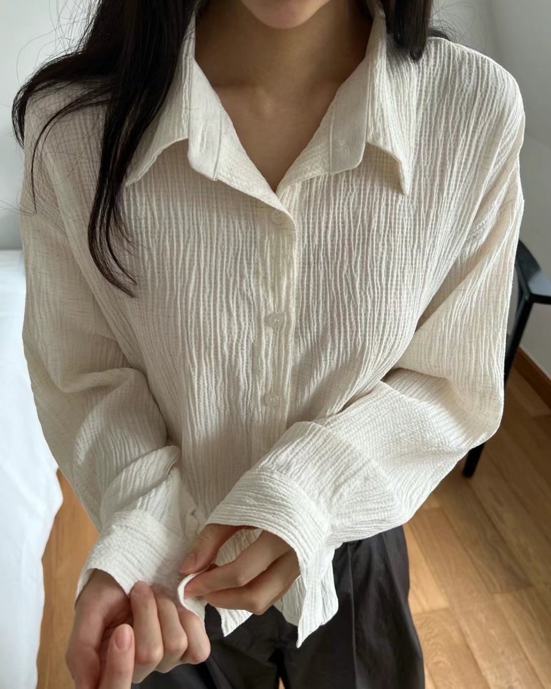 TTEROO-떼루-T直郵韓國代購女裝新款真品推薦人氣襯衫蕾絲衫tteroo&terroir襯衫/蕾絲衫圖色4