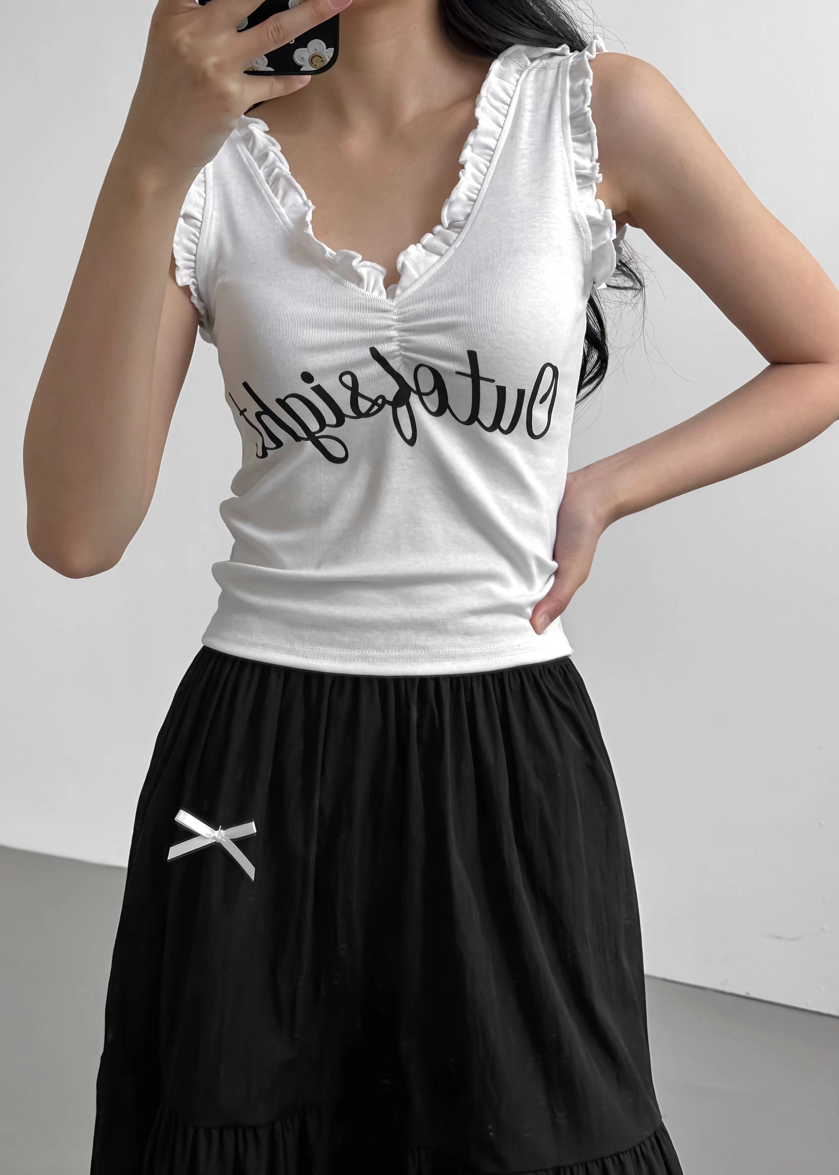 BCLOTHES-ot韓國直郵東大門實拍女裝新品24秋冬吊帶背心BCLOTHES吊帶/背心