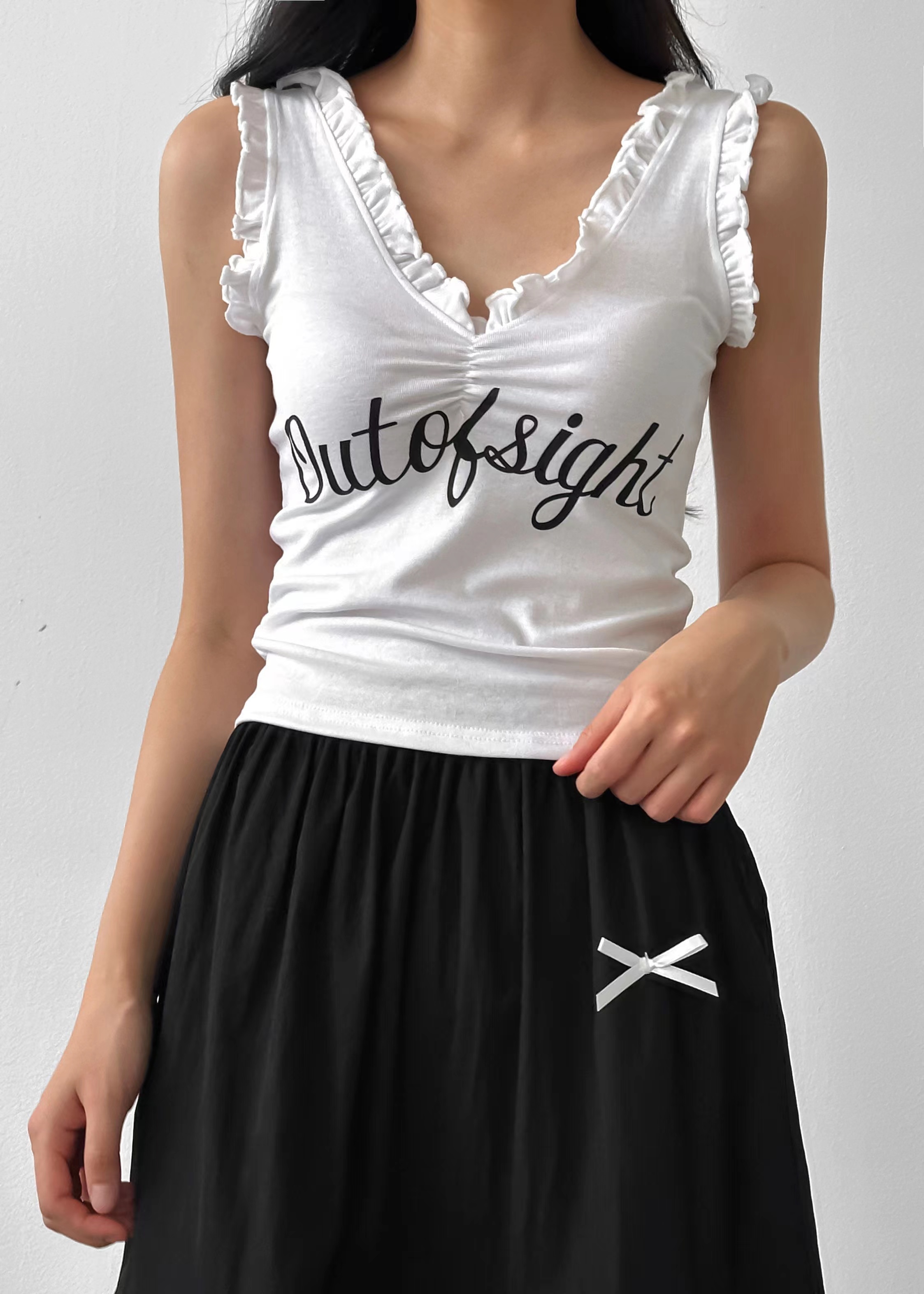 BCLOTHES-ot韓國直郵東大門實拍女裝新品24秋冬吊帶背心BCLOTHES吊帶/背心