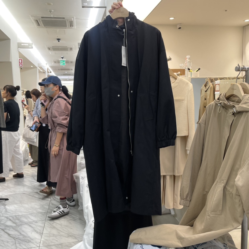 AFTERGLOW韓國直郵東大門代購女裝新款休閑職業人氣長款風衣AFTERGLOW長款風衣圖色2