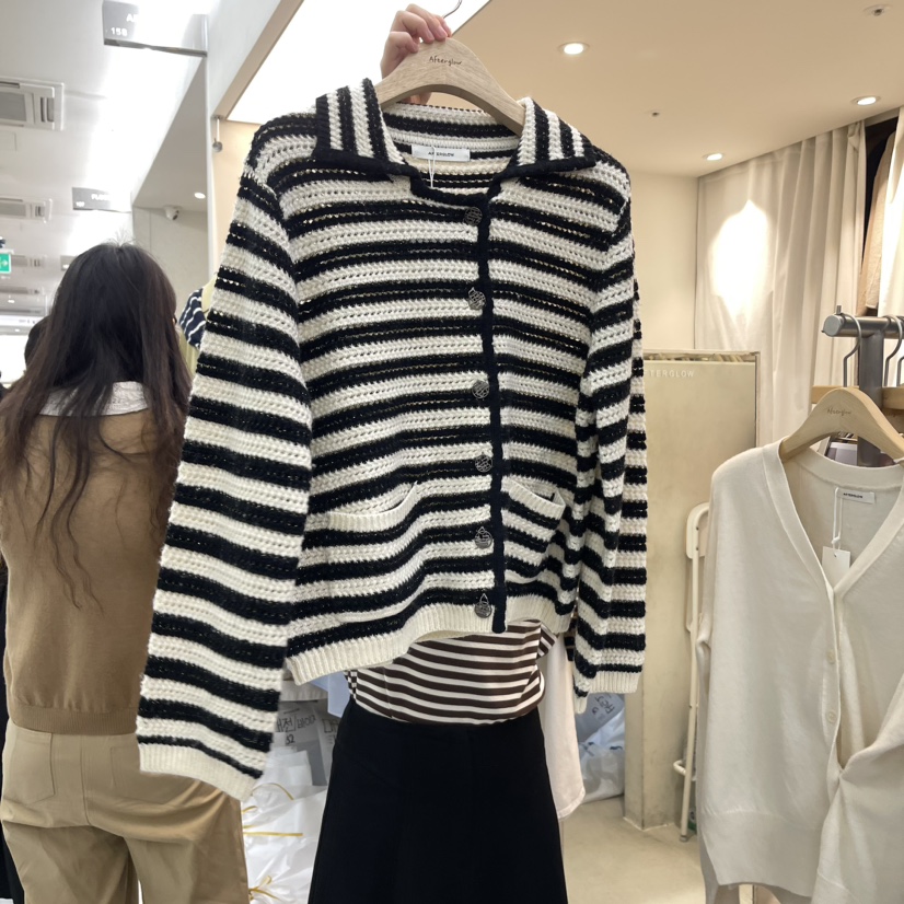AFTERGLOW韓國直郵東大門實拍女裝新品人氣真品24秋冬針織衫AFTERGLOW針織衫