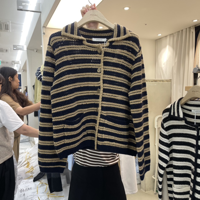 AFTERGLOW韓國直郵東大門實拍女裝新品人氣真品24秋冬針織衫AFTERGLOW針織衫圖色2