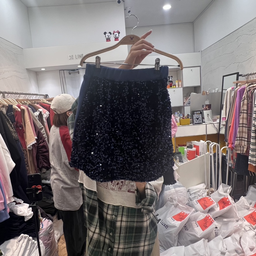 DE LINE韓國直郵東大門代購女裝新品時尚推薦熱賣人氣短裙DE LINE短裙圖色2