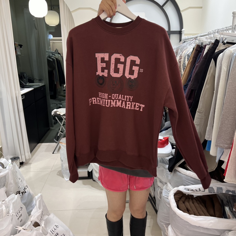 EGG IS韓國直郵東大門實拍女裝新品休閑時尚人氣熱賣推薦衛衣EGG IS衛衣圖色1