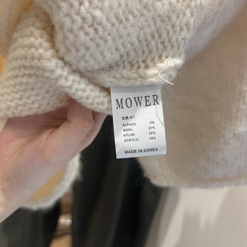 MOWER韓國直郵東大門代購女裝新品24秋冬職業休閑人氣針織衫MOWER針織衫