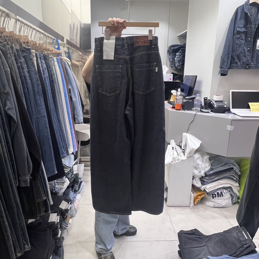 ODIF韓國直郵東大門代購女裝新品休閑人氣職業推薦24秋冬牛仔褲ODIF牛仔褲