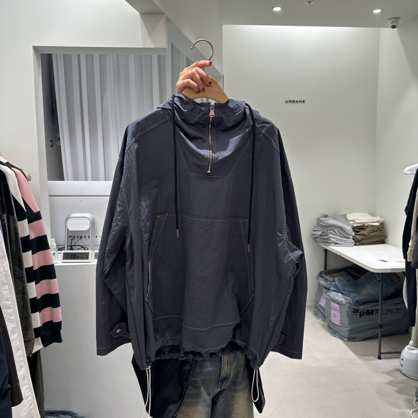 URBANE-P直郵韓國代購女裝新品時尚人氣職業休閑熱賣衛衣兜帽URBANE-P衛衣圖色2