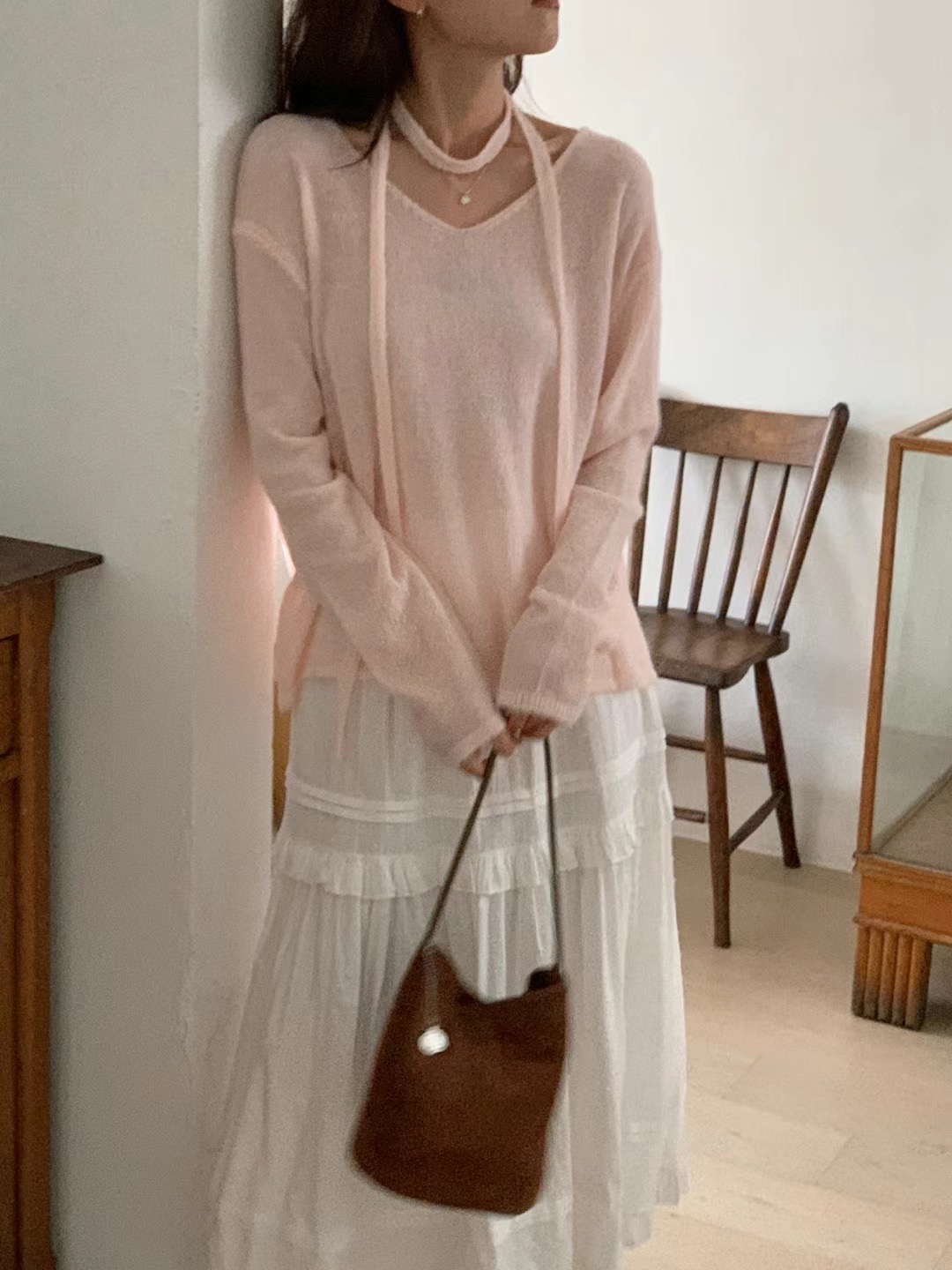 FLAMINGO韓國直郵女裝新品24秋冬真品時尚休閑推薦針織衫FLAMINGO針織衫