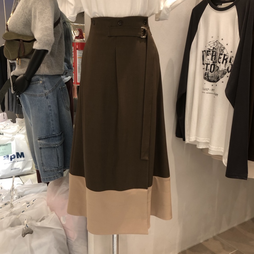 ANOTHER VICTORY直郵韓國代購女裝新品時尚職業24秋冬長裙PRIVIE長裙圖色1