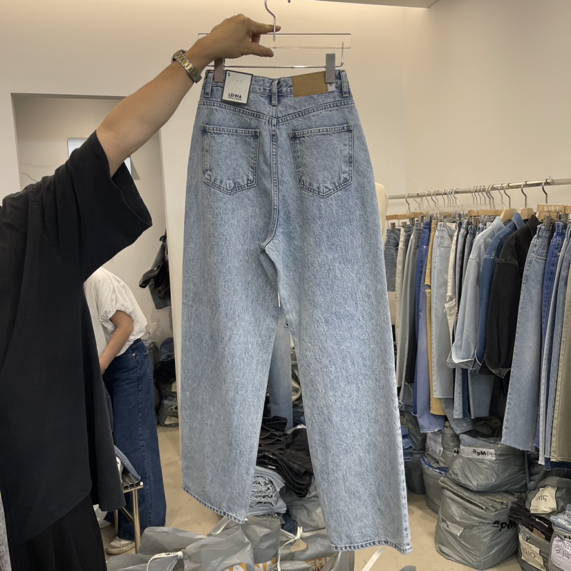 LEHNA直郵韓國代購女裝新品推薦熱賣職業休閑真品時尚牛仔褲LEHNA牛仔褲