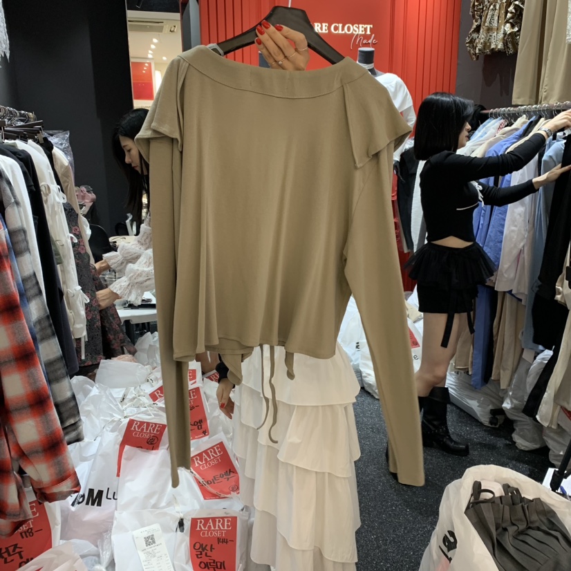 Rare Closet韓國直郵東大門實拍女裝新品人氣時尚真品長袖T恤Rare Closet長袖T恤