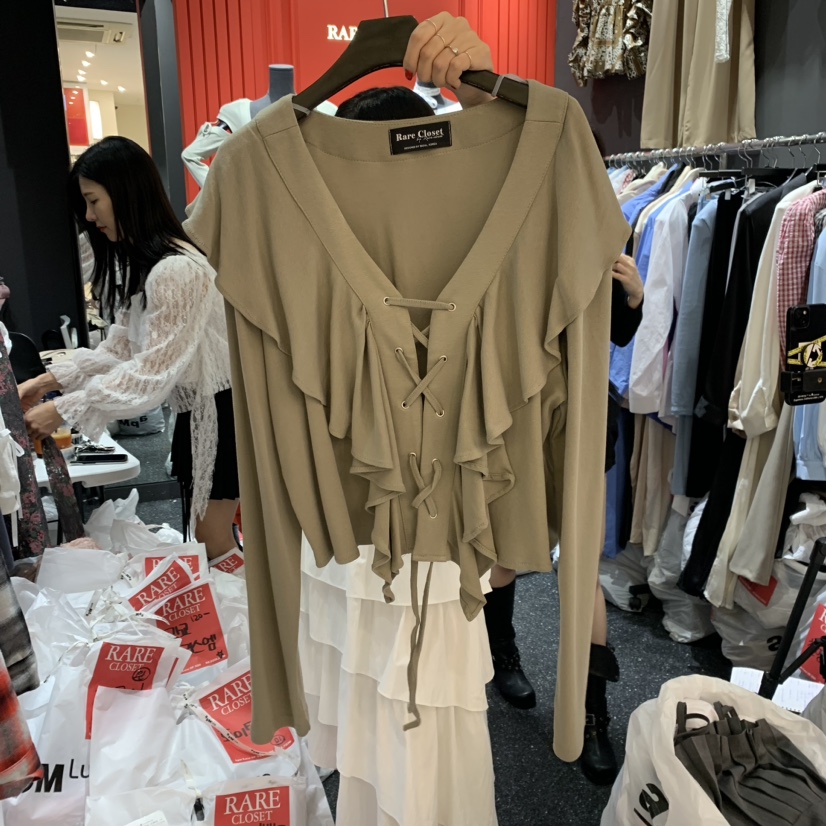 Rare Closet韓國直郵東大門實拍女裝新品人氣時尚真品長袖T恤Rare Closet長袖T恤圖色1