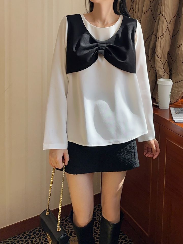 DAILY PROJECT韓國直郵女裝新款時尚職業人氣真品襯衫蕾絲衫DAILY PROJECT襯衫/蕾絲衫