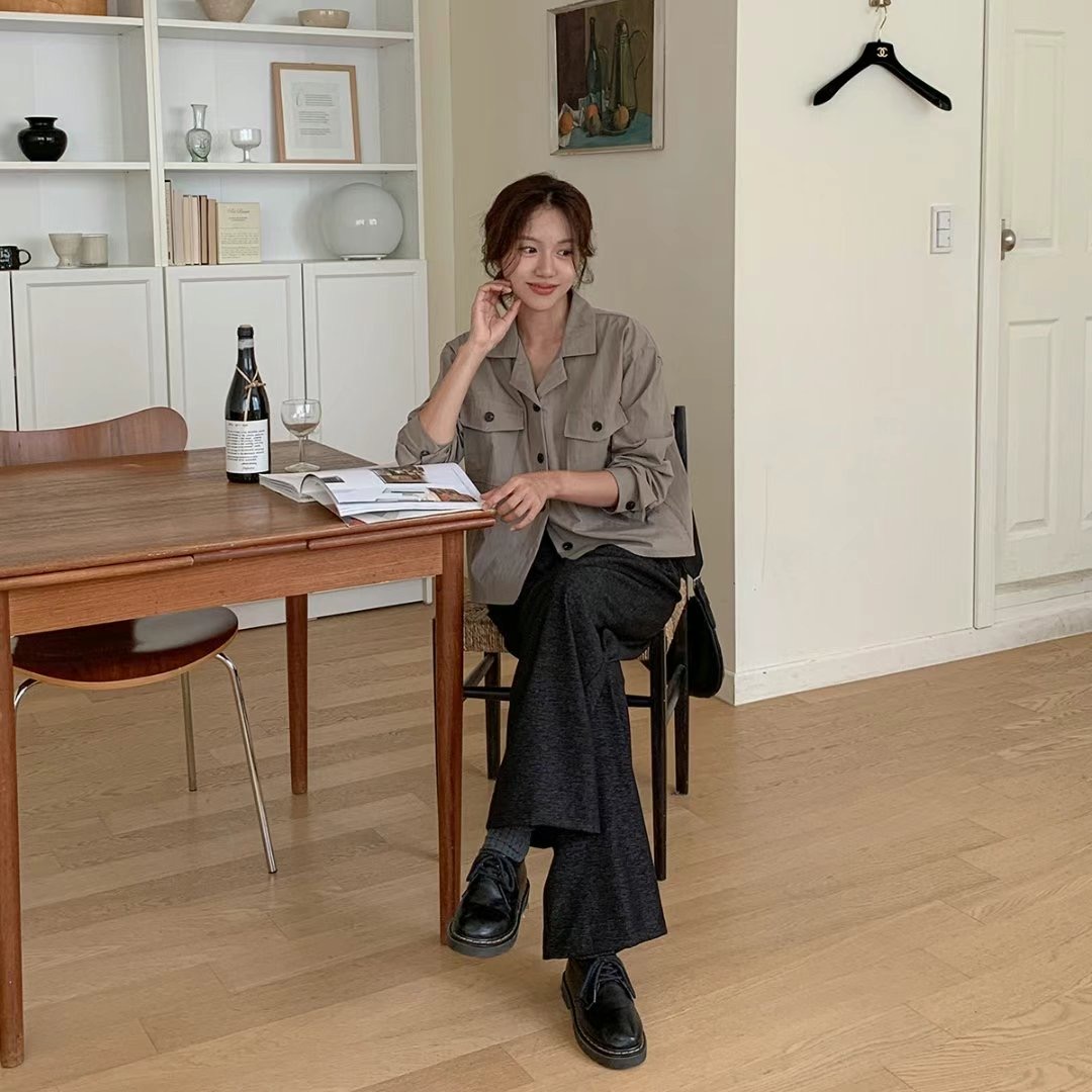 THEGRACE韓國直郵女裝新款推薦熱賣真品職業24秋冬襯衫蕾絲衫THEGRACE襯衫/蕾絲衫