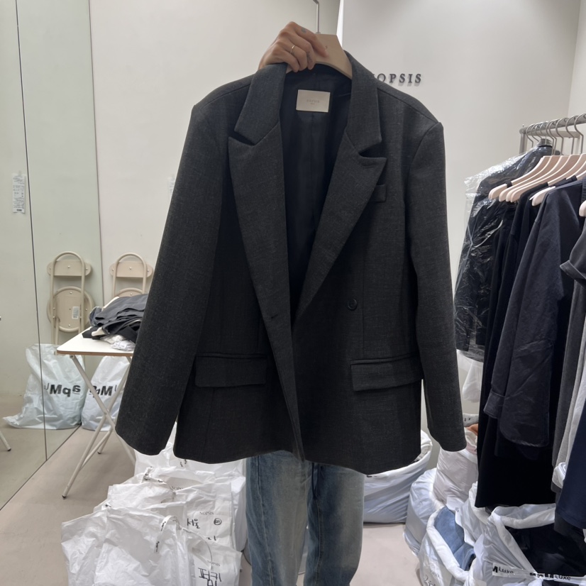NOPSIS韓國直郵女裝新品職業人氣推薦真品24秋冬休閑夾克NOPSIS夾克圖色2