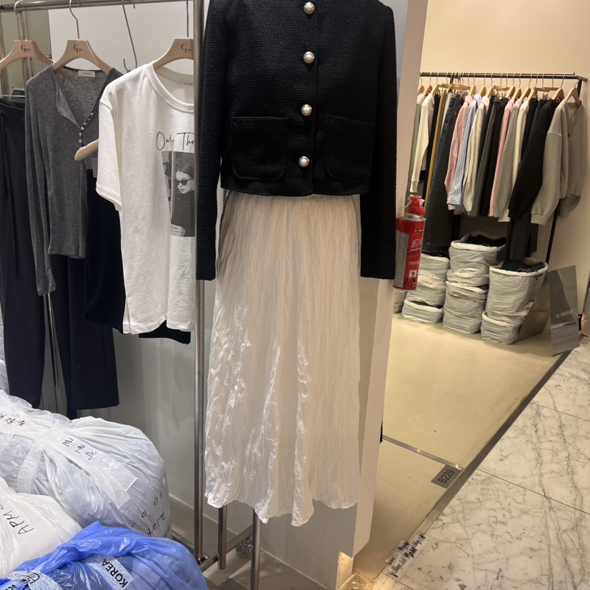 GLORY直郵韓國代購女裝新品休閑人氣真品時尚24秋冬推薦長裙GLORY長裙