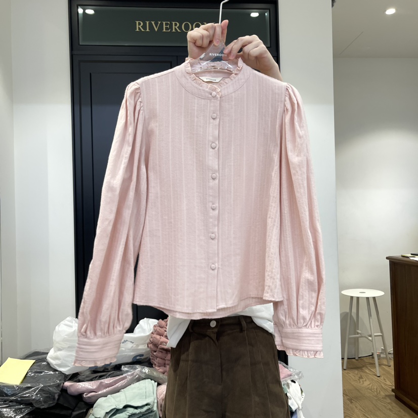 RIVEROOM韓國直郵東大門代購女裝新品人氣熱賣真品襯衫蕾絲衫RIVEROOM襯衫/蕾絲衫圖色2