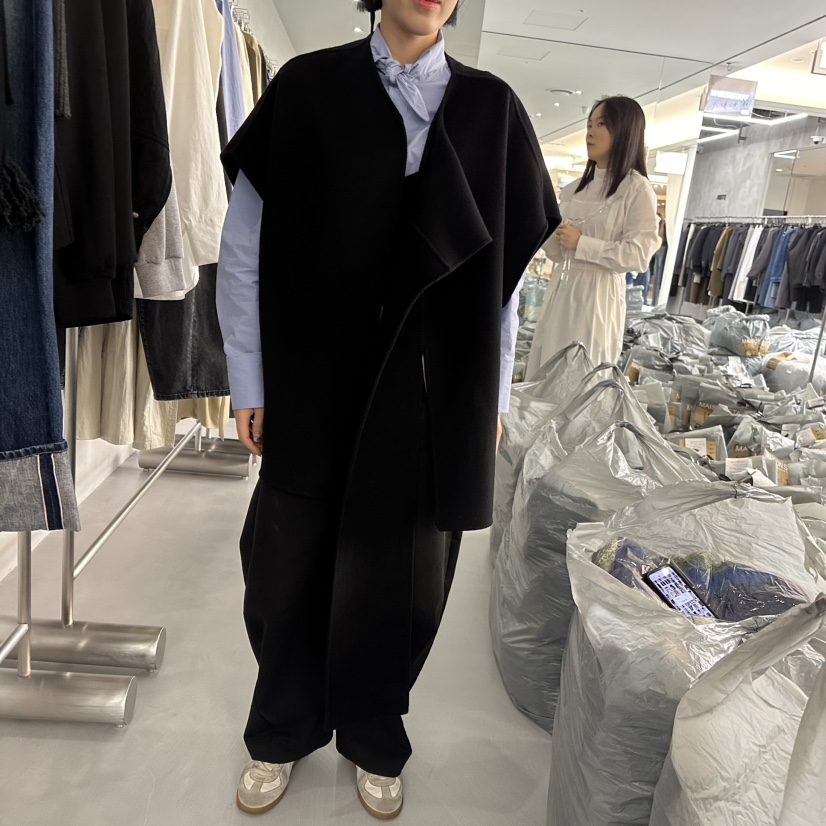 MAISONSTAFF/LE SMOKING韓國直郵東大門代購女裝新品職業短款大衣MAISONSTAFF短款大衣