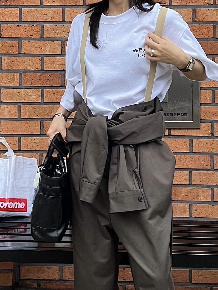 BEAMING SEOUL韓國直郵東大門實拍女裝新款24秋冬職業T恤BEAMING SEOULT恤