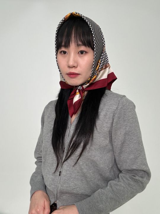 MONCO韓國直郵女裝新品熱賣24秋冬真品職業推薦時尚圍巾披肩TROIS DE LEI圍巾/披肩圖色3