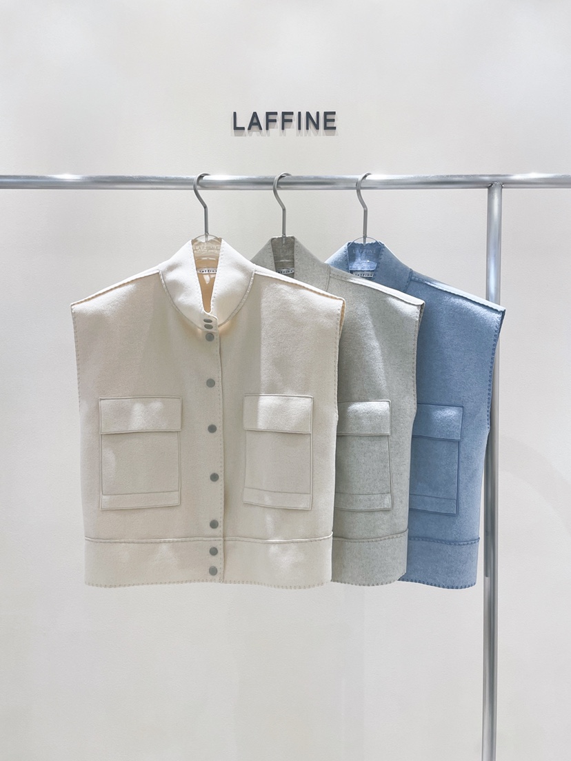 LAFFINE-P韓國直郵東大門實拍女裝新款休閑推薦真品時尚馬甲LAFFINE-P馬甲