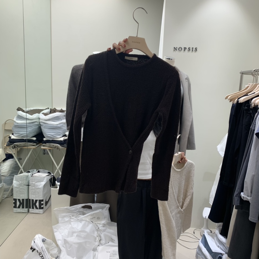NOPSIS韓國直郵女裝新品職業真品時尚熱賣24秋冬休閑針織衫NOPSIS針織衫圖色2