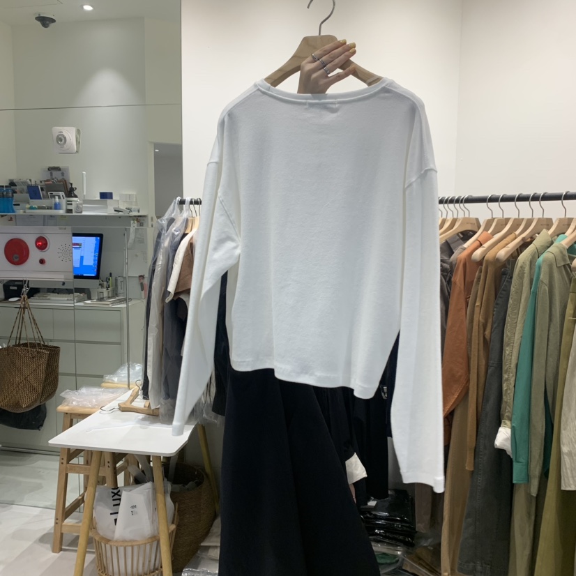 MOWER韓國直郵東大門代購女裝新品24秋冬時尚真品長袖T恤MOWER長袖T恤