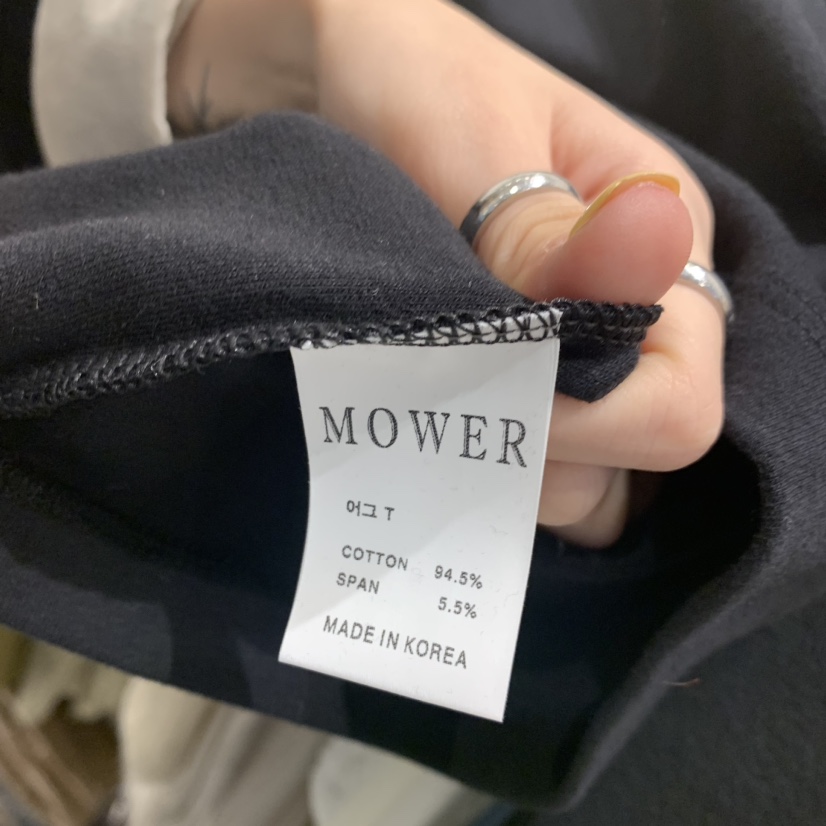 MOWER韓國直郵東大門代購女裝新品24秋冬時尚真品長袖T恤MOWER長袖T恤