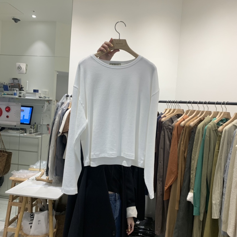 MOWER韓國直郵東大門代購女裝新品24秋冬時尚真品長袖T恤MOWER長袖T恤圖色1
