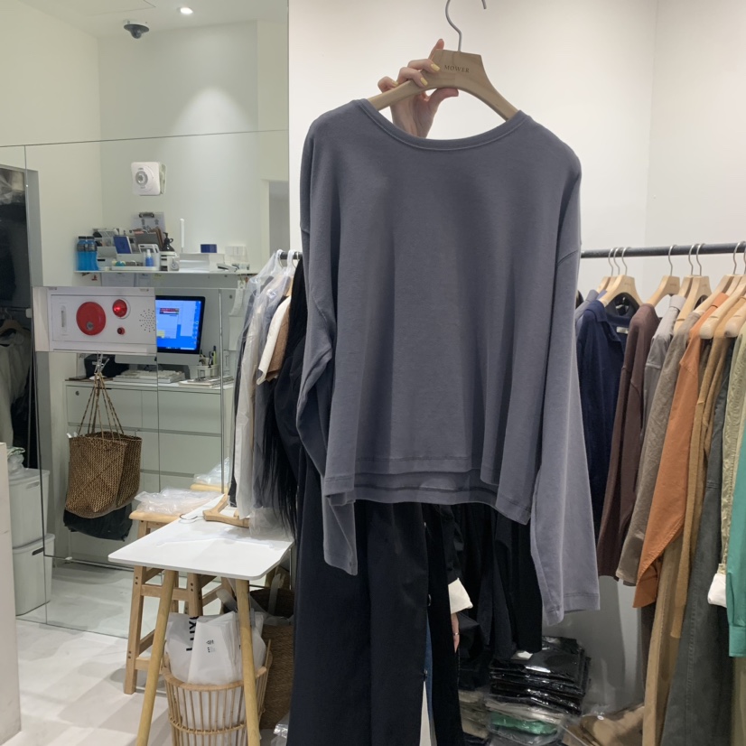 MOWER韓國直郵東大門代購女裝新品24秋冬時尚真品長袖T恤MOWER長袖T恤圖色3